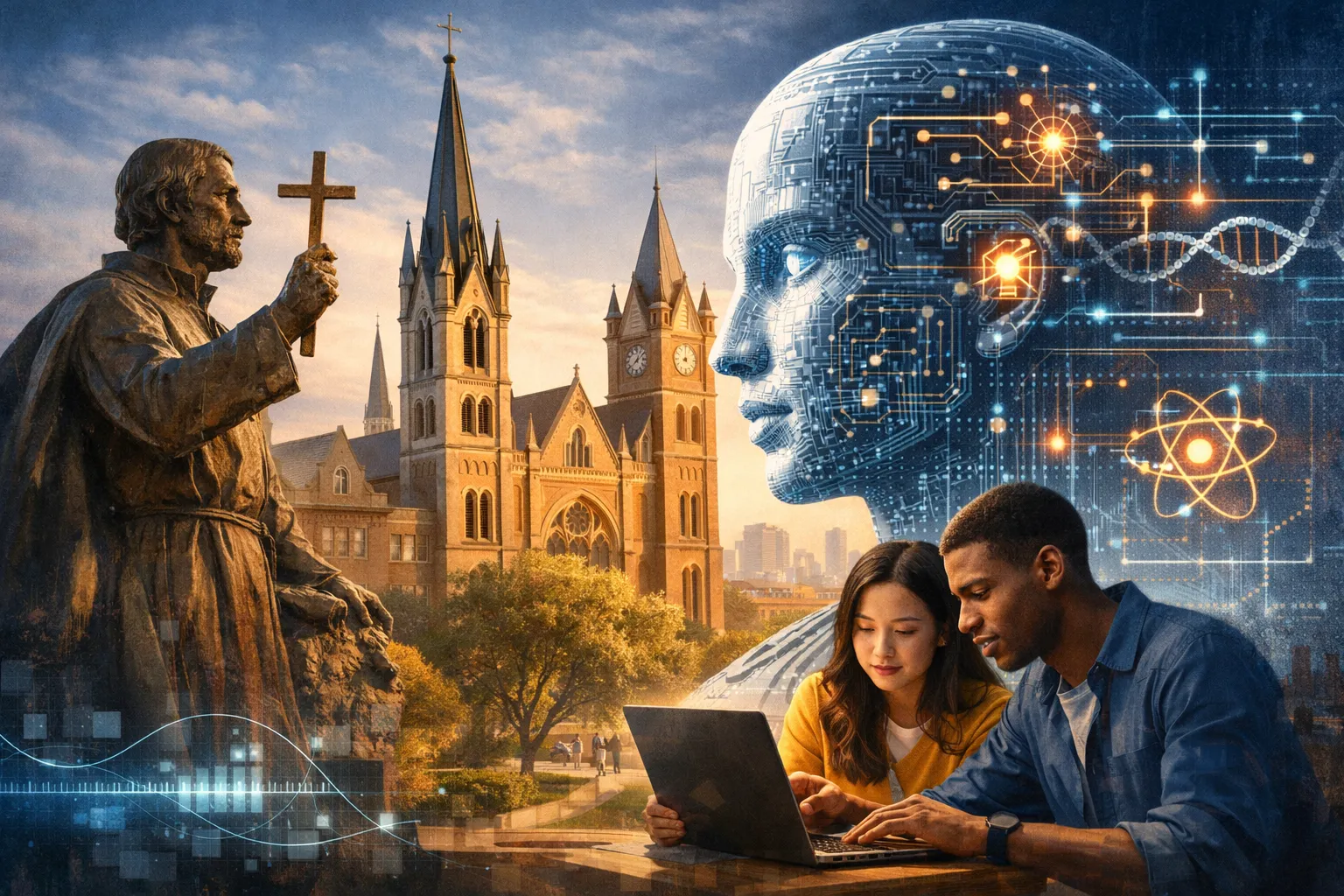 cover for Marquette University's Initiative: Exploring AI Through Its Mission