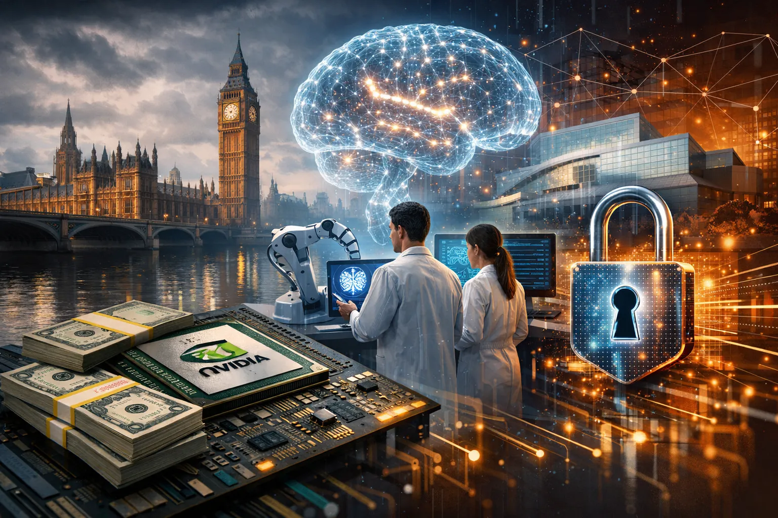 cover for NVIDIA's $250 Million Boost for UK AI Research and Security